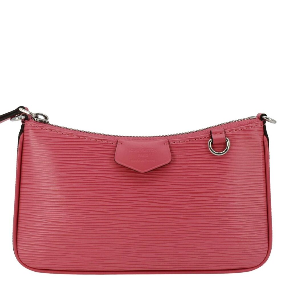 Louis Vuitton Easy On Pouch Strap Epi Leather Shoulder Bag Pouch Pink